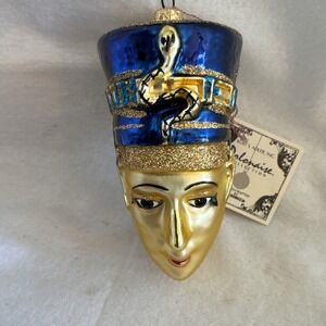 Polonaise Ornament NEFERTITI Glass Egypt Egyptian Komozja Kurt Adler